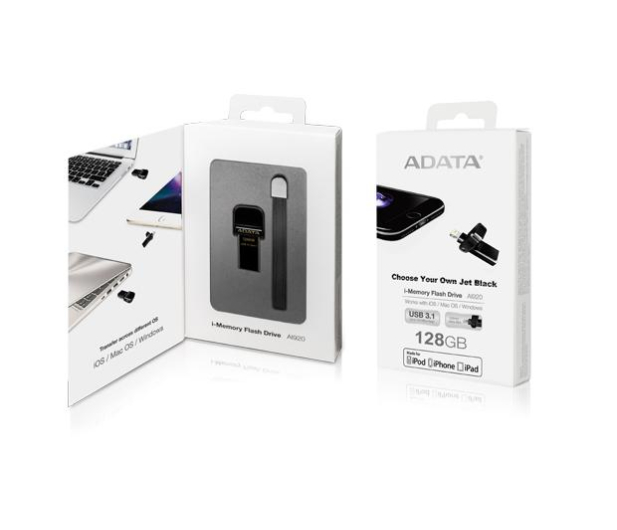 ADATA 128GB i-Memory AI920 jet black (USB3.1+Lightning) - 374861 - zdjęcie 3